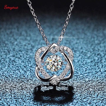 Beating Heart Design Round Cut 0.5ct High Quality Moissanite Diamonds Sparkling Necklace - Fine Jewellery - The Jewellery Supermarket